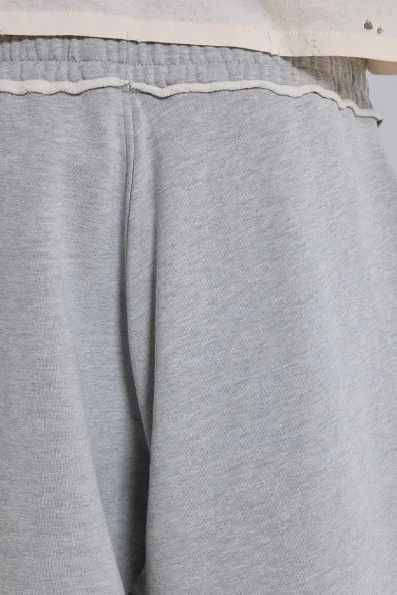 Pantalon de jogging Monster Joggers ample à revers, gris chiné