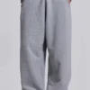 Pantalon de jogging Monster Joggers ample à revers, gris chiné