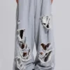 Pantalon de jogging Monster Joggers baggy gris chiné délavé