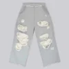 Pantalon de jogging Monster Joggers baggy gris chiné délavé