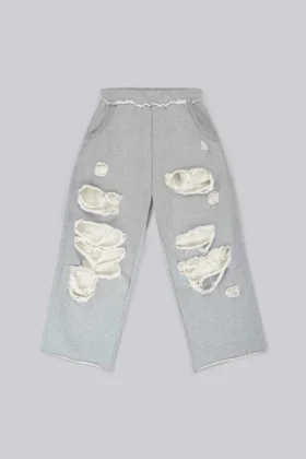 Pantalon de jogging Monster Joggers baggy gris chiné délavé