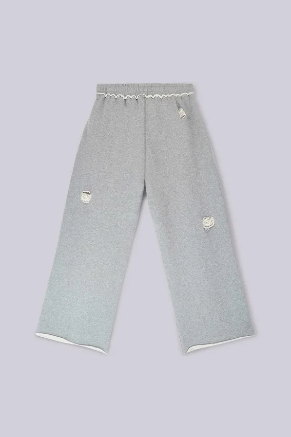 Pantalon de jogging Monster Joggers baggy gris chiné délavé
