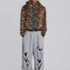 Pantalon de jogging Monster Joggers baggy gris chiné délavé