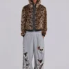 Pantalon de jogging Monster Joggers baggy gris chiné délavé