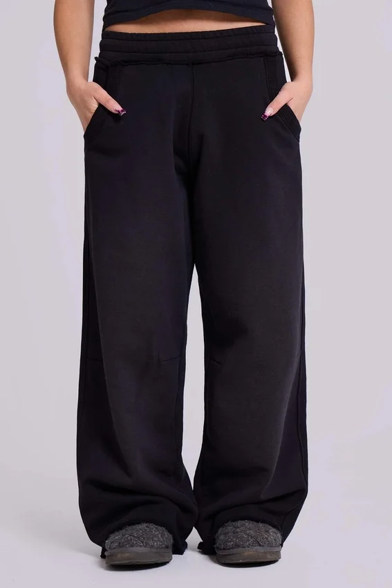 Pantalon de jogging « Monster Joggers » noir ample pour petite taille