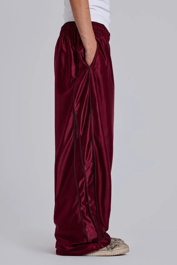 Pantalon de jogging Vapor métallisé bordeaux