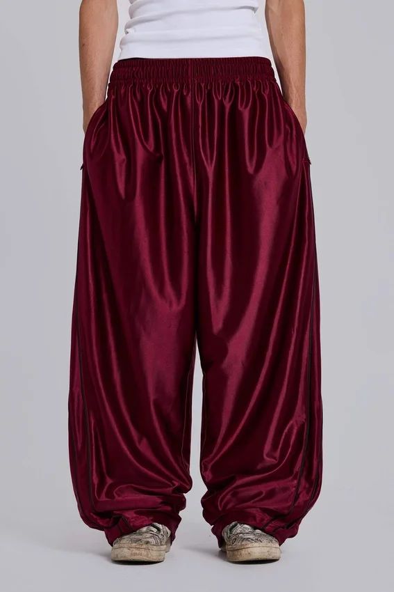 Pantalon de jogging Vapor métallisé bordeaux