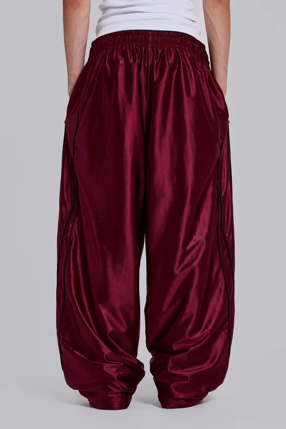 Pantalon de jogging Vapor métallisé bordeaux
