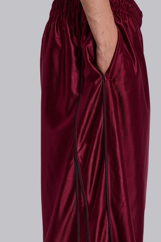 Pantalon de jogging Vapor métallisé bordeaux