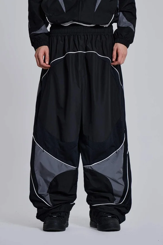 Pantalon de jogging Vapor noir à empiècements