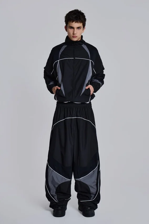 Pantalon de jogging Vapor noir à empiècements