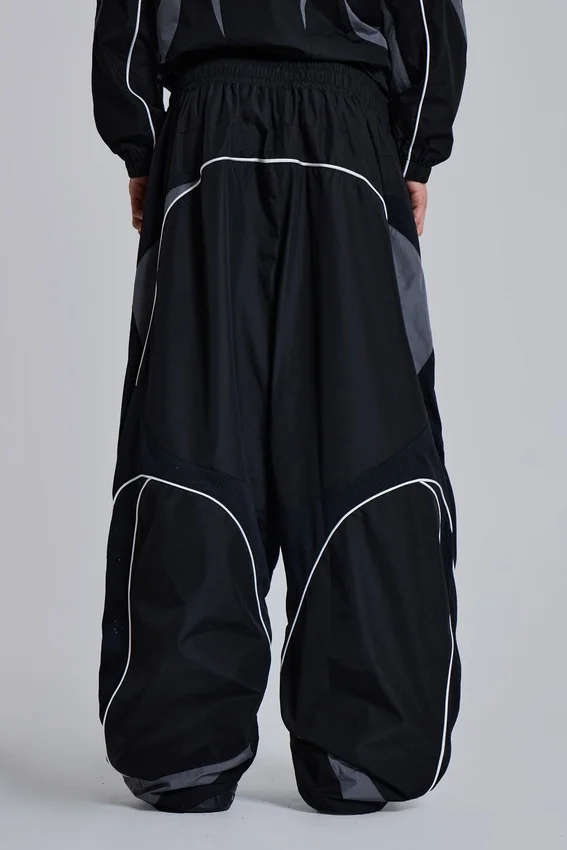 Pantalon de jogging Vapor noir à empiècements
