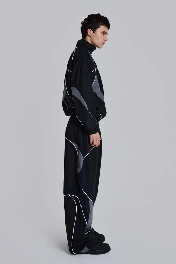 Pantalon de jogging Vapor noir à empiècements