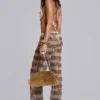 Pantalon en maille à rayures Deva
