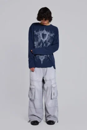 Pantalons cargo gris délavé « Decoy »