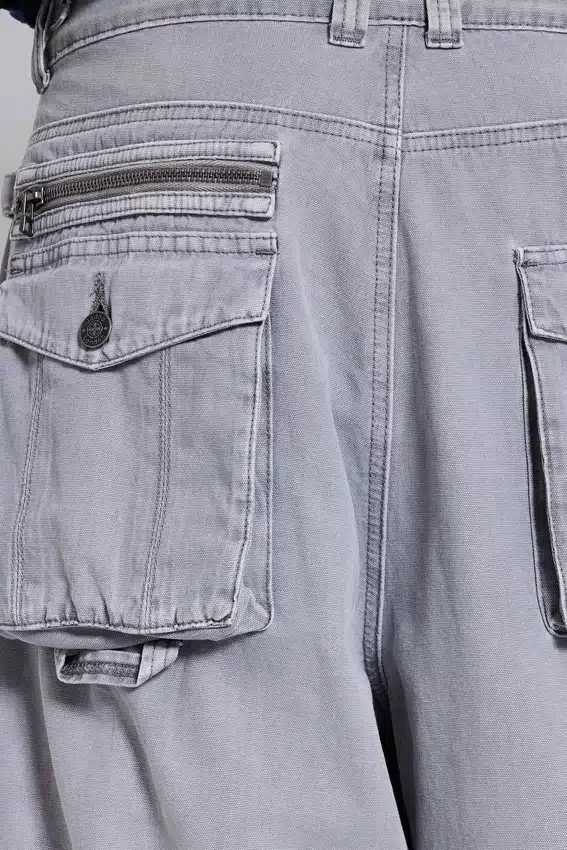 Pantalons cargo gris délavé « Decoy »