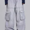 Pantalons cargo gris délavé « Decoy »