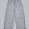 Pantalons cargo gris délavé « Decoy »