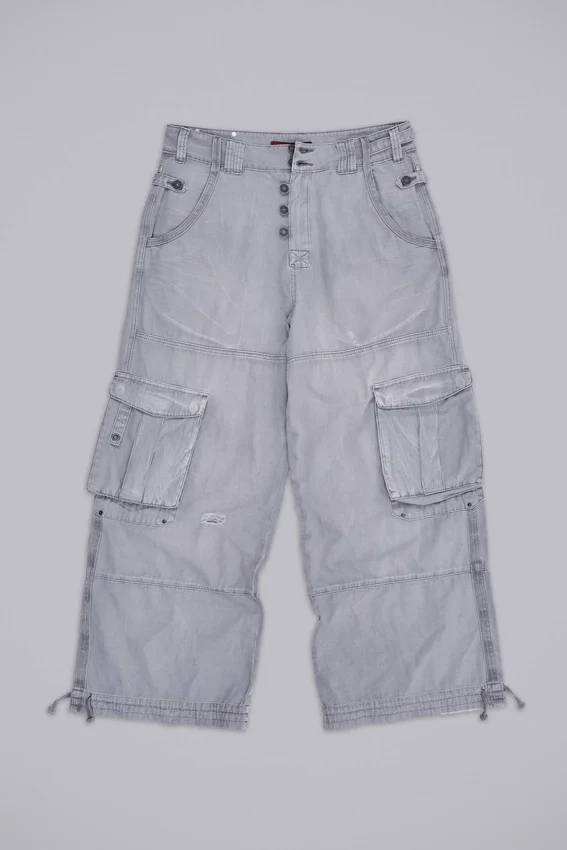Pantalons cargo gris délavé « Decoy »