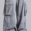 Pantalons cargo gris délavé « Decoy »
