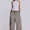 Parachute Pants délavés « Stone Oil »