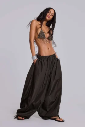 Parachute Pants en nylon Nexis, couleur kaki