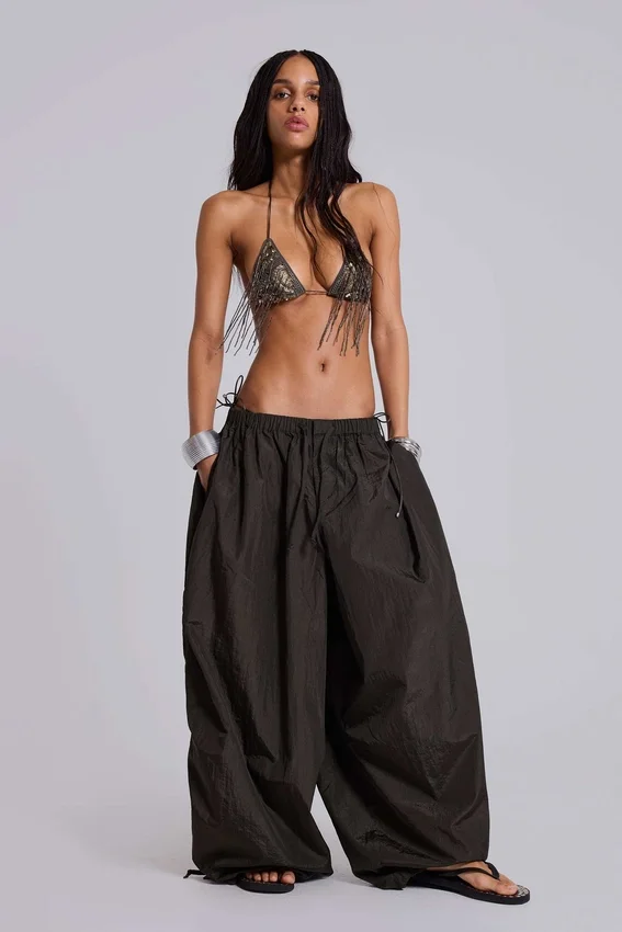 Parachute Pants en nylon Nexis, couleur kaki