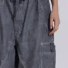 Parachute Pants noir délavé à l'huile