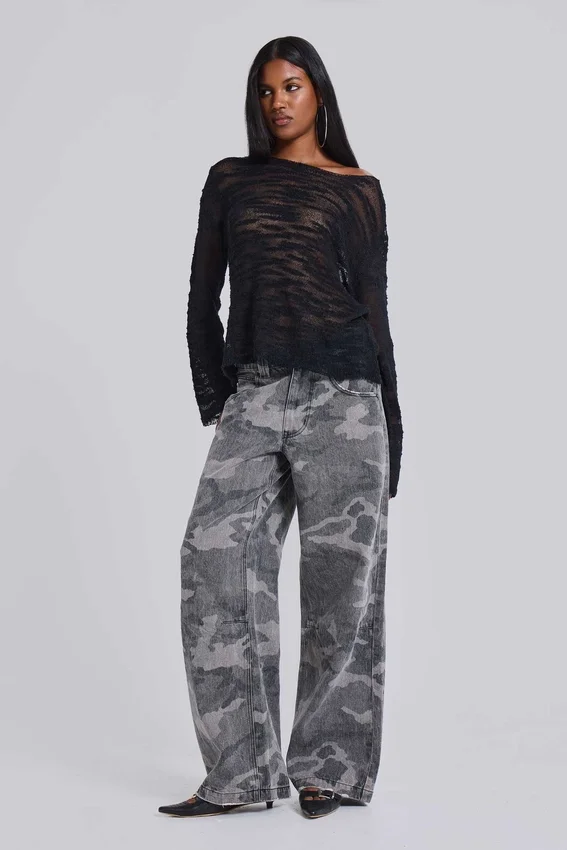 Pull noir Stray Knit