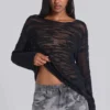 Pull noir Stray Knit