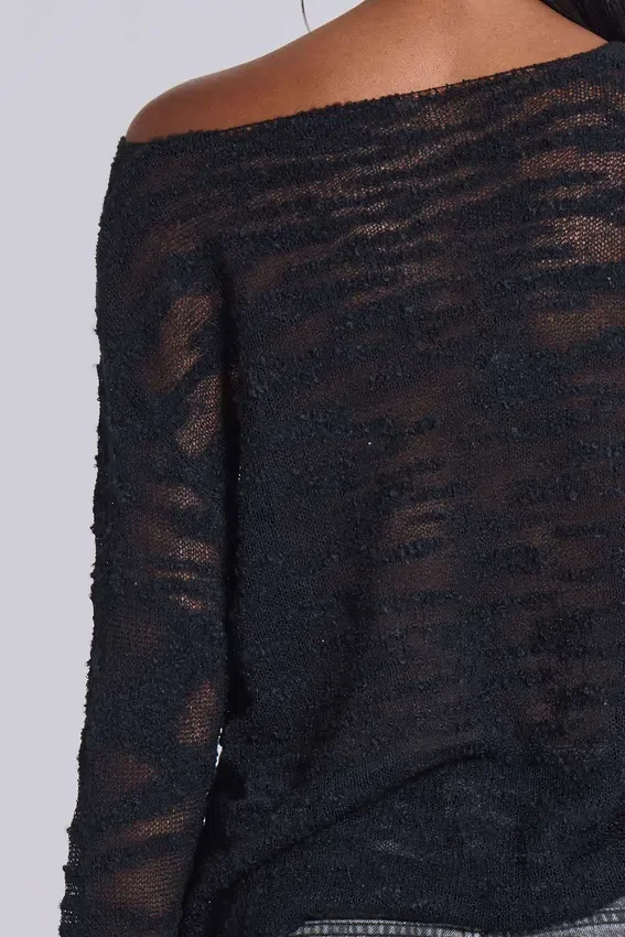 Pull noir Stray Knit