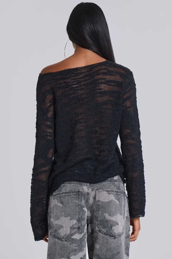 Pull noir Stray Knit
