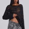 Pull noir Stray Knit