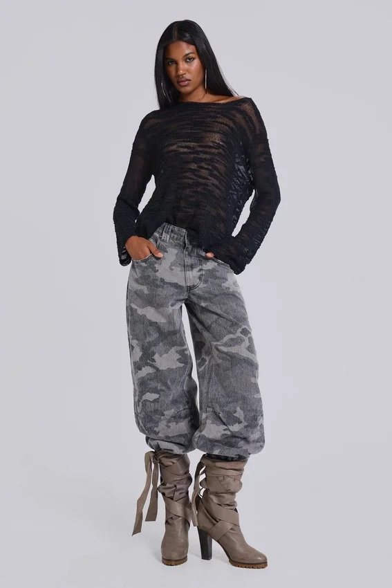 Pull noir Stray Knit