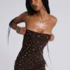 Robe bandage cloutée Serena