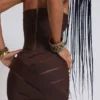 Robe bandage cloutée Serena