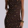Robe bandage cloutée Serena