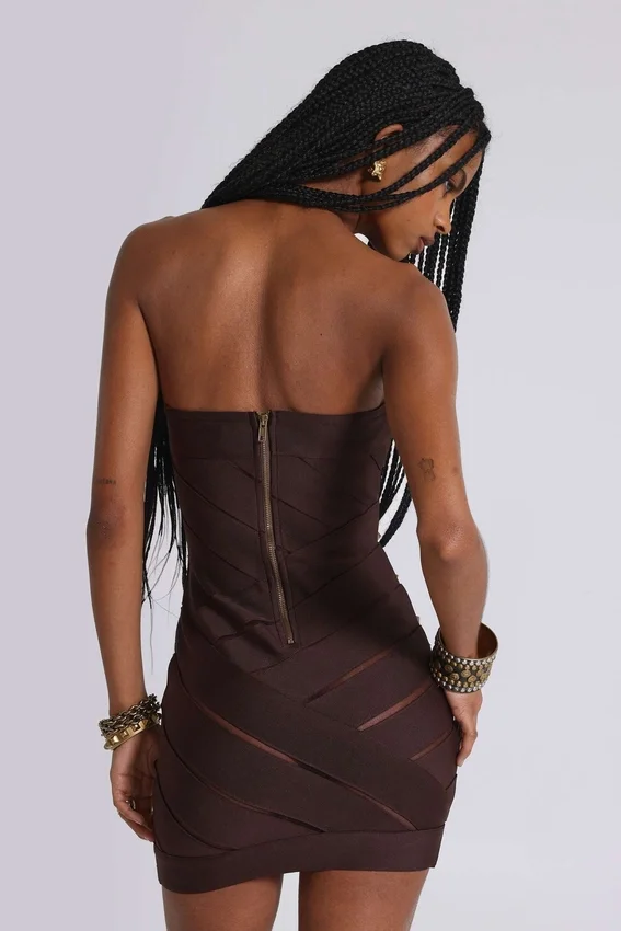 Robe bandage cloutée Serena