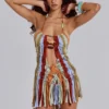 Robe en macramé faite main « Feliz »