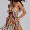 Robe en macramé faite main « Feliz »