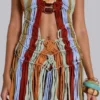 Robe en macramé faite main « Feliz »