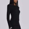 Robe en maille « Black Wings »