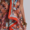 Robe-foulard en mousseline Ixia