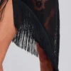 Robe à franges en dentelle Vivienne