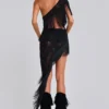 Robe à franges en dentelle Vivienne