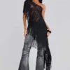 Jeans bootcut « Drift » noir délavé