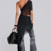 Jeans bootcut « Drift » noir délavé