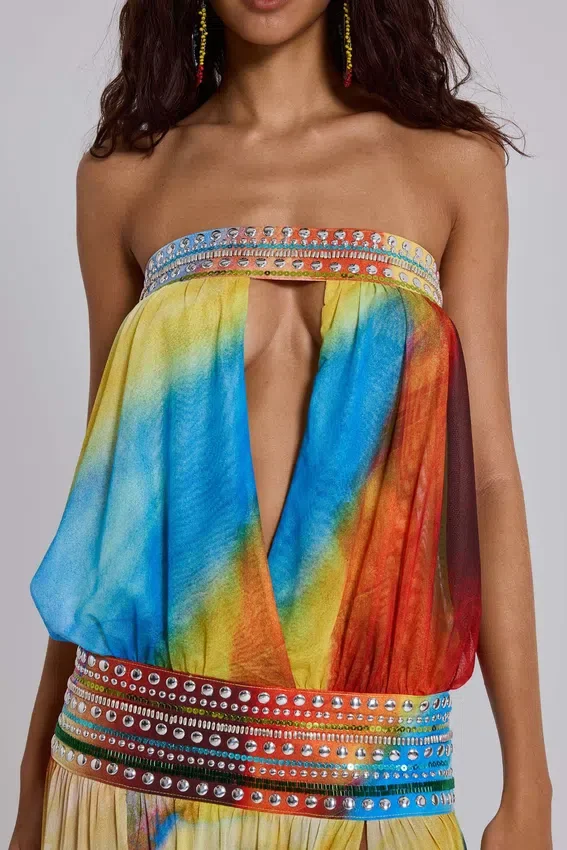 Robe longue bandeau Livia