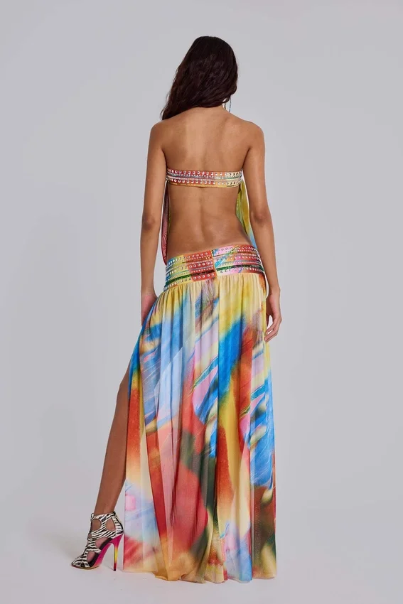 Robe longue bandeau Livia