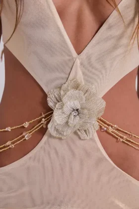 Robe longue dos nu Vida dorée
